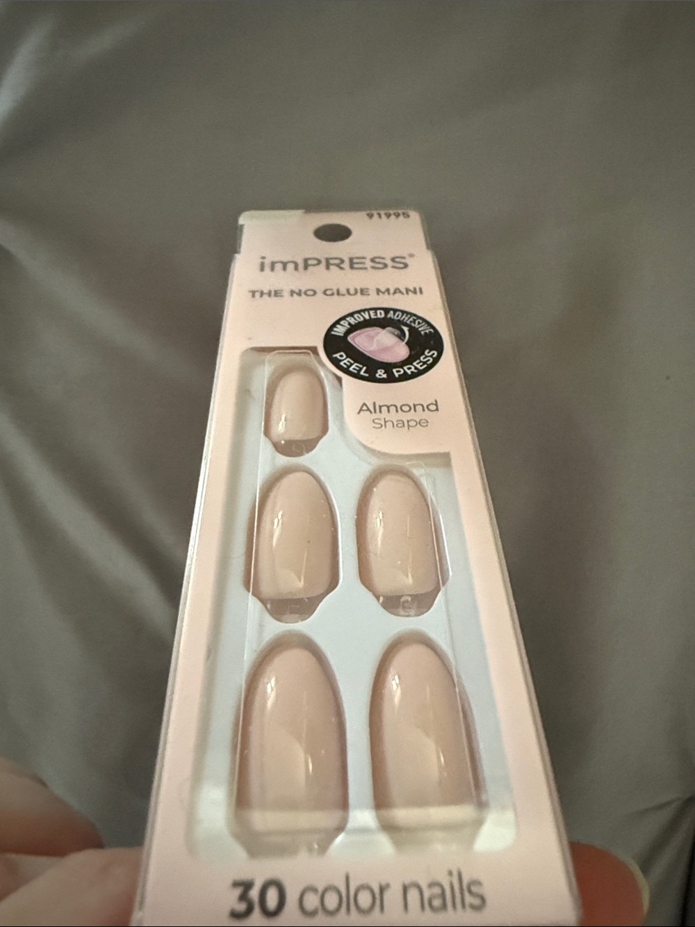 Pale pinky nude press on nails - Picture 2 of 2